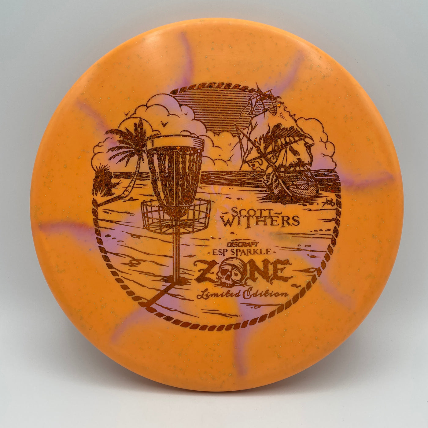 Scott Withers ESP Sparkle Zone - Orange Hidden Stars Stamp