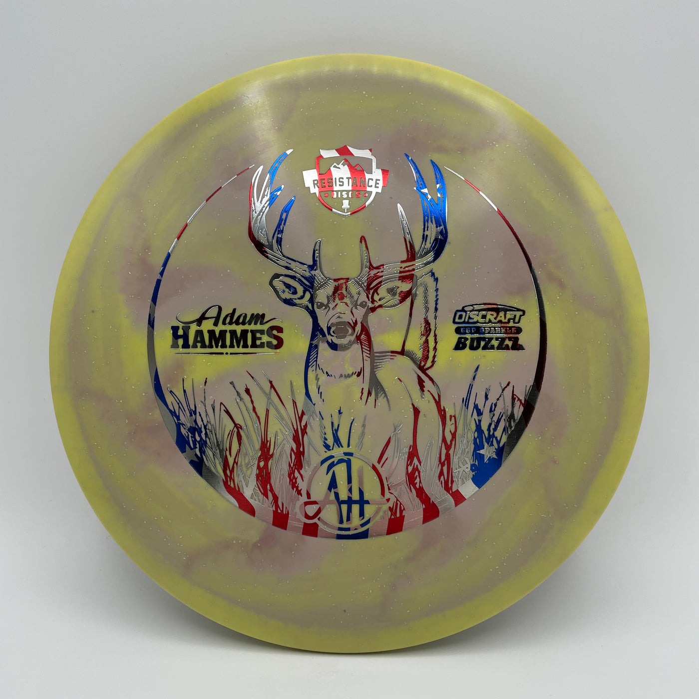 Adam Hammes ESP Sparkle Buzzz - 175-176g Flag